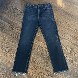 MOTHER JEANS Black Straight Leg Women's Jeans